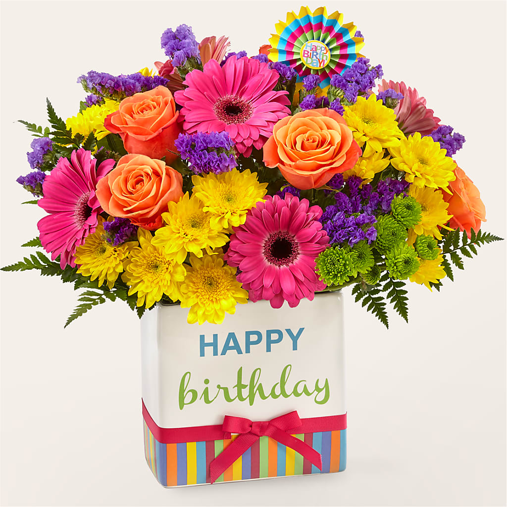 Birthday Brights Bouquet – FONSECA'S FLOWERS, San Bernardino CA