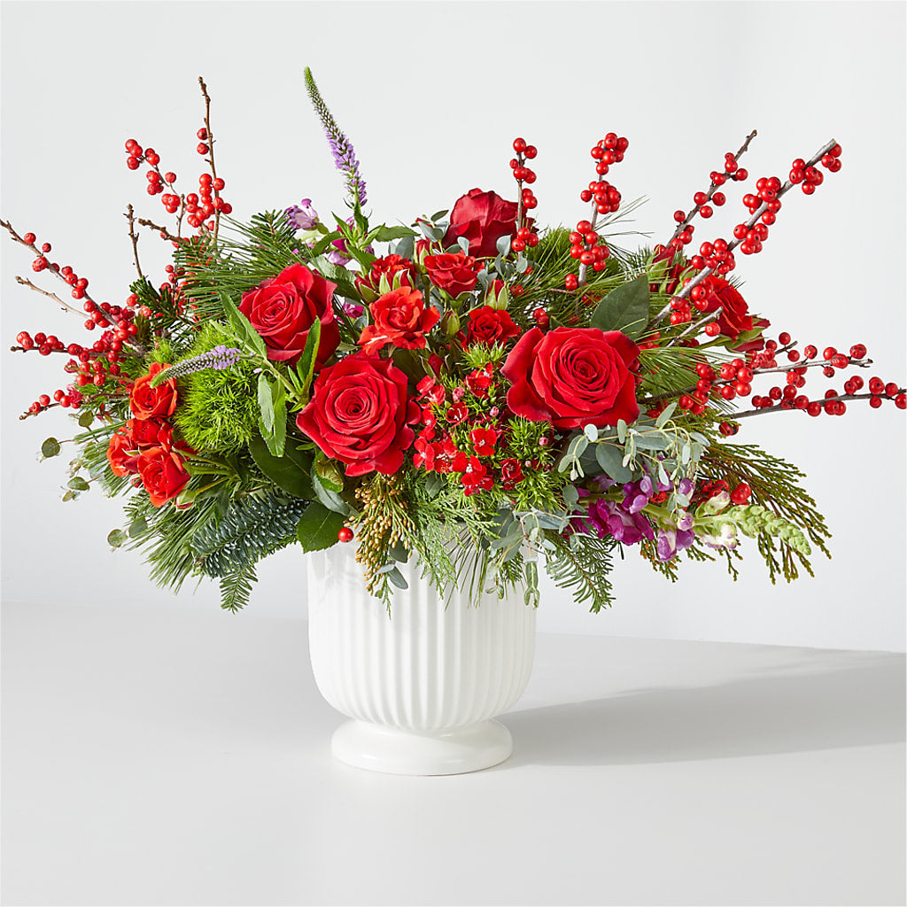 Big Red Bow Bouquet – FONSECA'S FLOWERS, San Bernardino CA