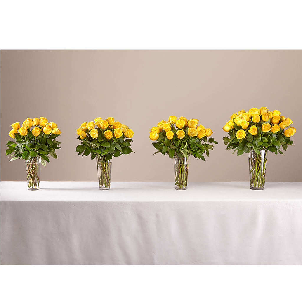 Long Stem Yellow Rose Bouquet – FONSECA'S FLOWERS, San Bernardino CA
