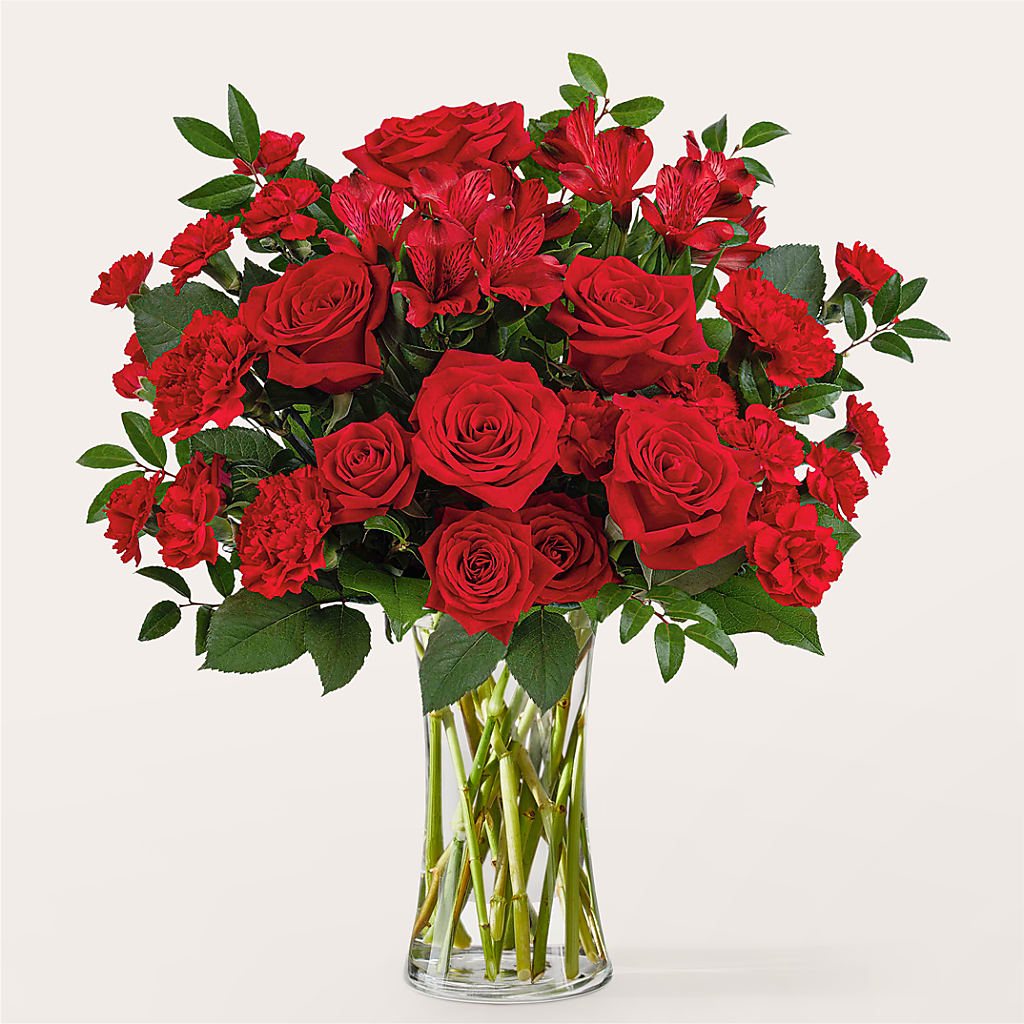 Brilliant Ruby Bouquet – FONSECA'S FLOWERS, San Bernardino CA