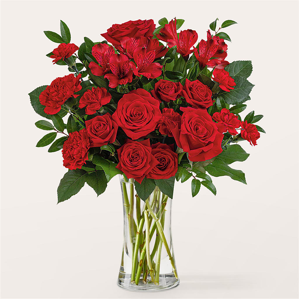 Brilliant Ruby Bouquet – FONSECA'S FLOWERS, San Bernardino CA