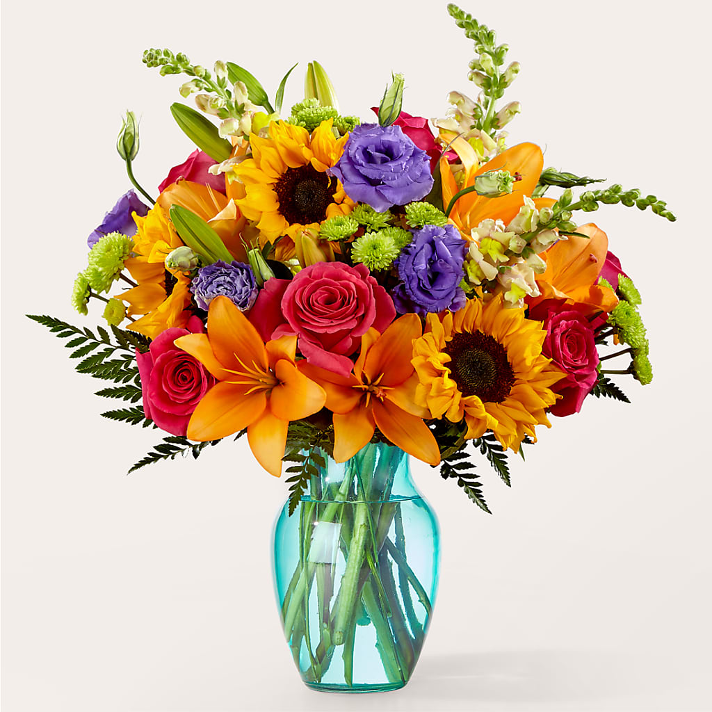 Double Rainbow Bouquet – FONSECA'S FLOWERS, San Bernardino CA