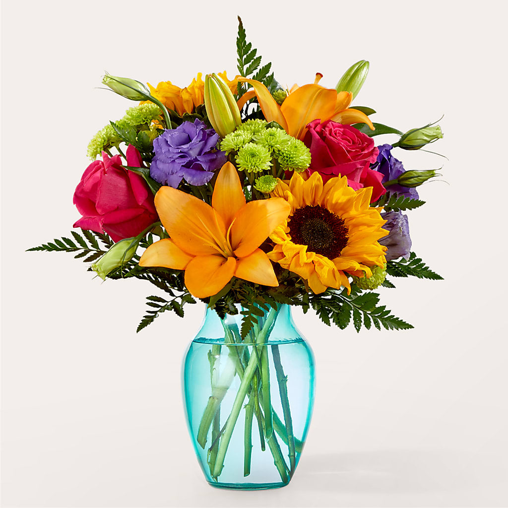Double Rainbow Bouquet – FONSECA'S FLOWERS, San Bernardino CA