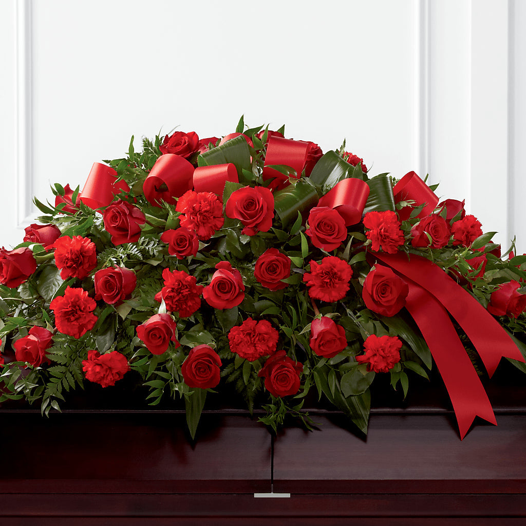 Tribute of Life Casket Spray – FONSECA'S FLOWERS, San Bernardino CA