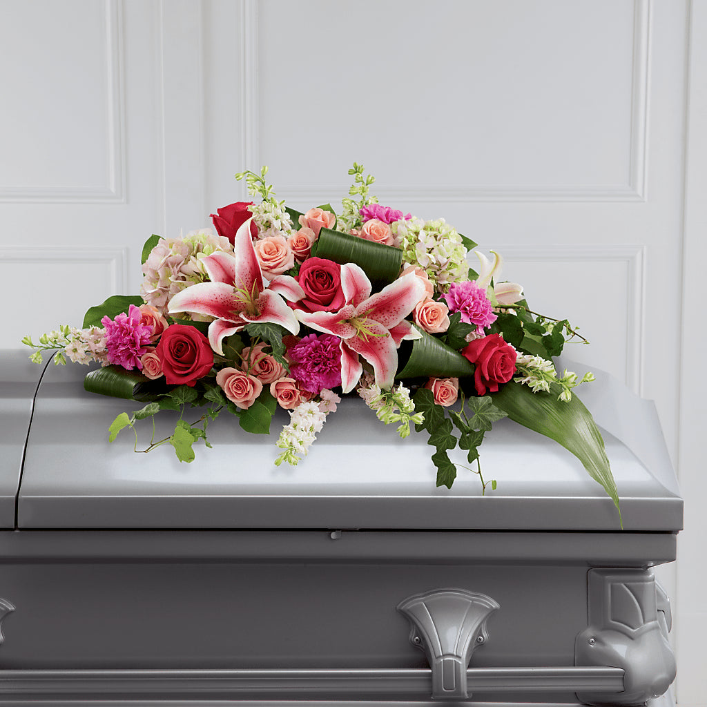 Splendid Grace Casket Spray – FONSECA'S FLOWERS, San Bernardino CA