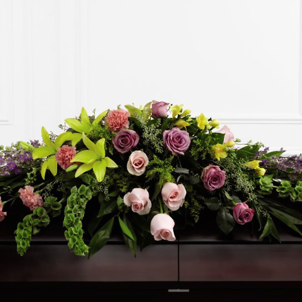 Forever Beloved Casket Spray – FONSECA'S FLOWERS, San Bernardino CA