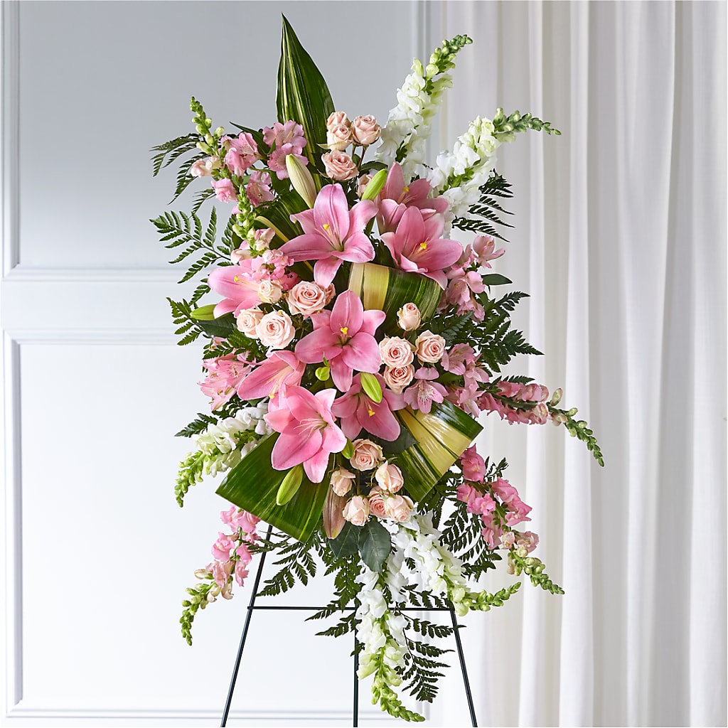 Elegant Embrace Standing Spray – FONSECA'S FLOWERS, San Bernardino CA