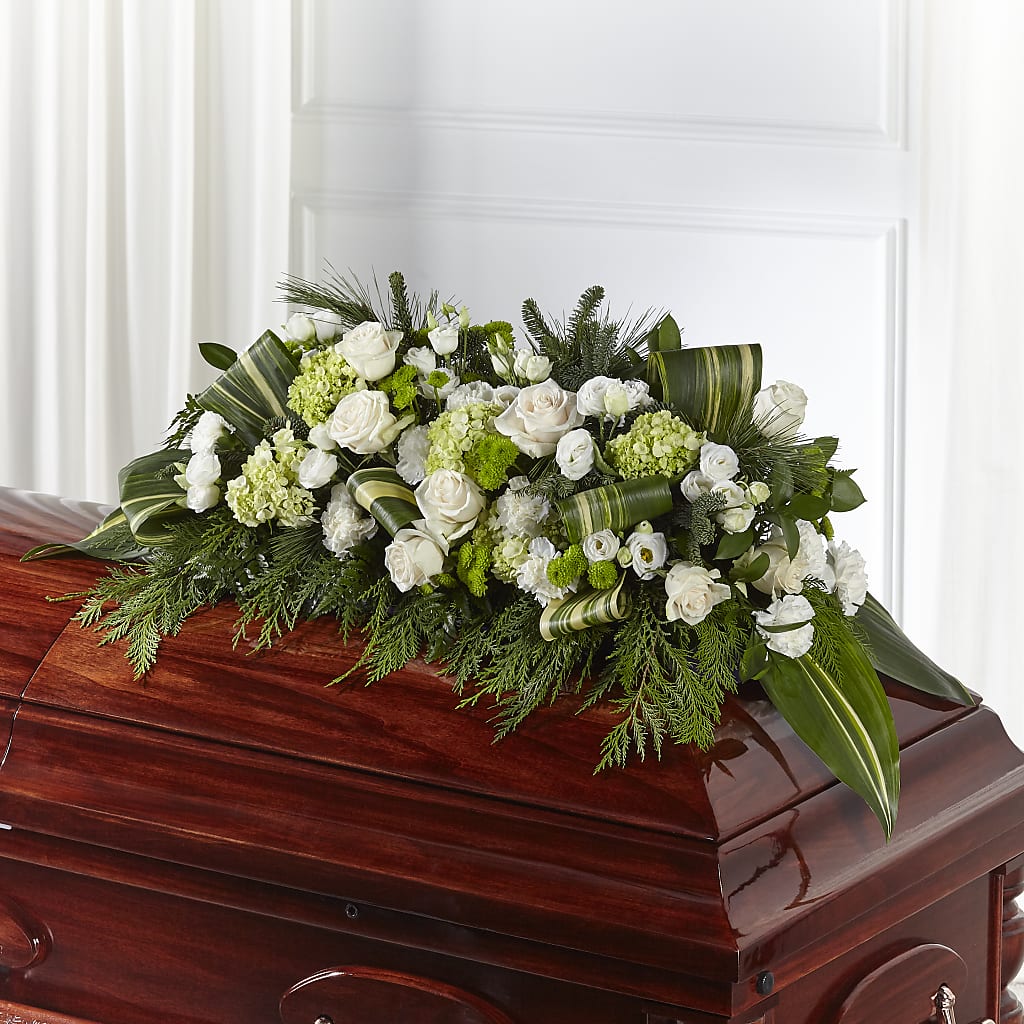 Hopeful Gesture Casket Spray – FONSECA'S FLOWERS, San Bernardino CA