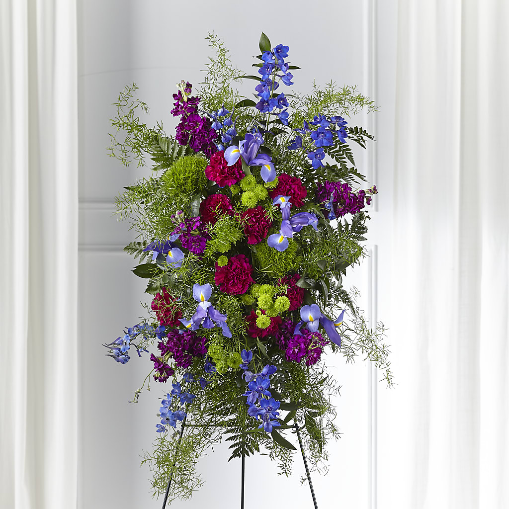 Heavenly Skies Standing Spray – FONSECA'S FLOWERS, San Bernardino CA
