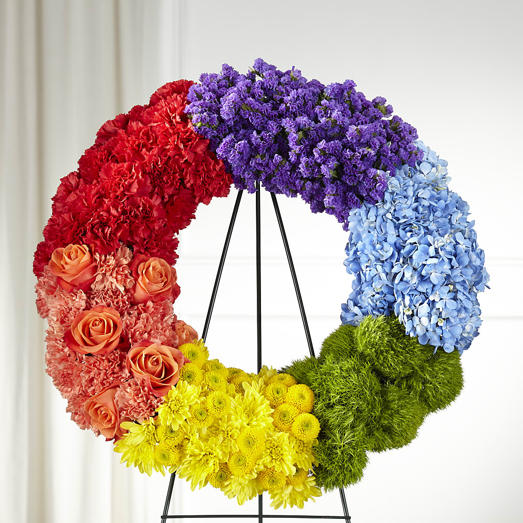 Circle of Love Wreath – FONSECA'S FLOWERS, San Bernardino CA