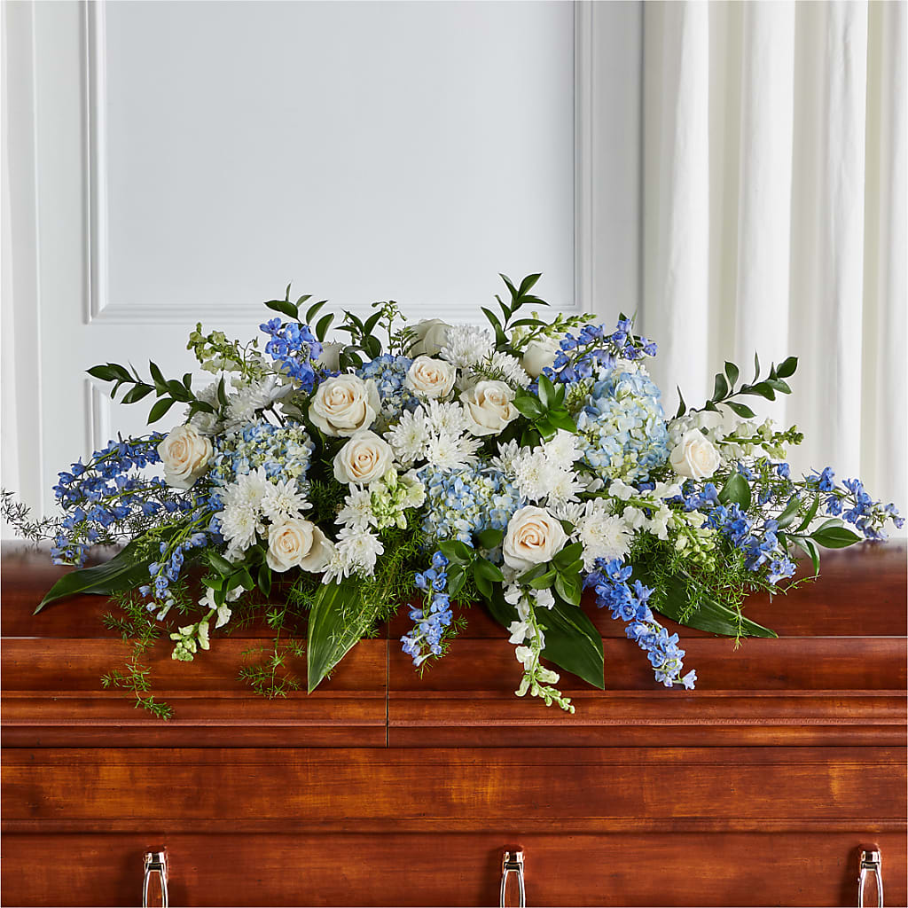 Timeless Essence Casket Spray – FONSECA'S FLOWERS, San Bernardino CA