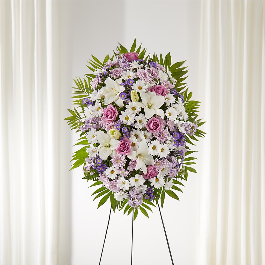 Surrounded by Love Standing Spray – FONSECA'S FLOWERS, San Bernardino CA