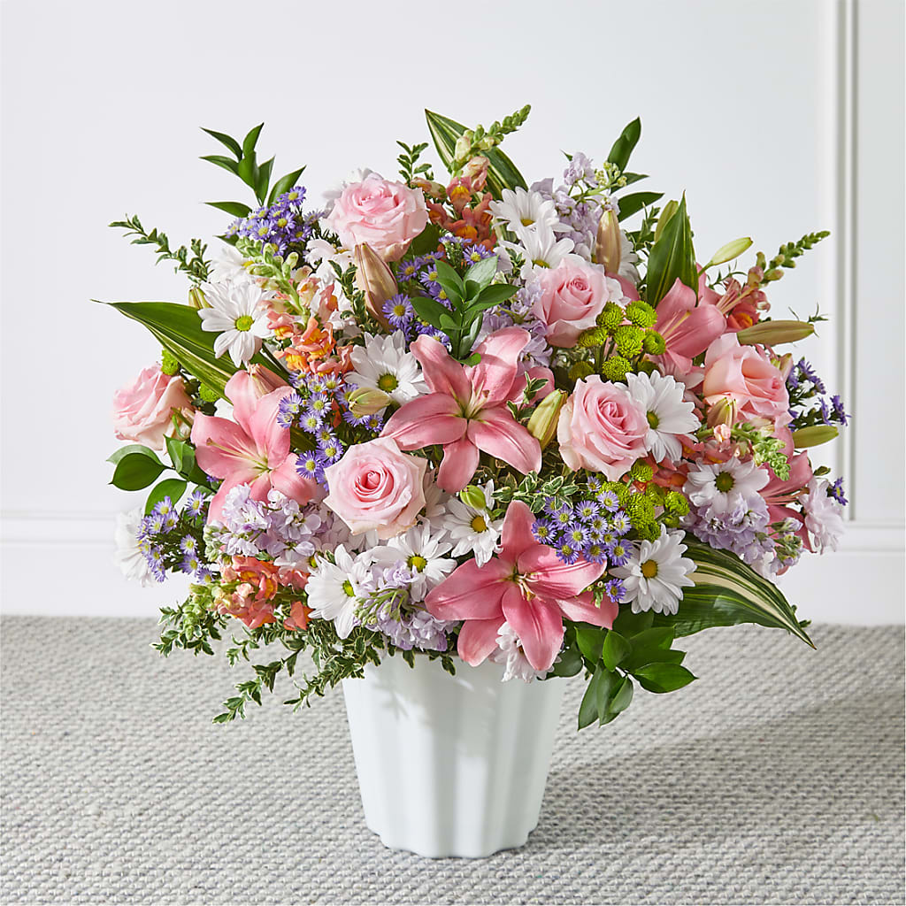 Abundant Compassion Floor Basket – FONSECA'S FLOWERS, San Bernardino CA