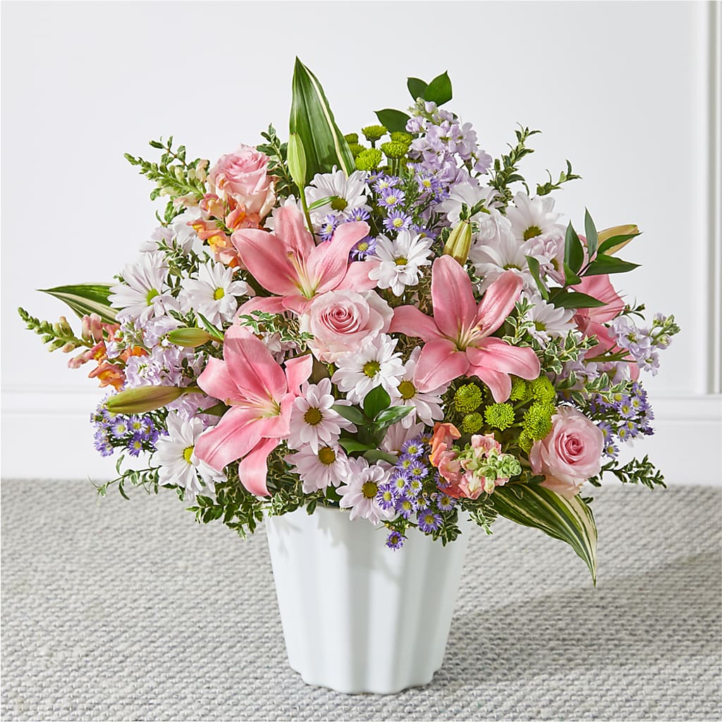 Abundant Compassion Floor Basket – FONSECA'S FLOWERS, San Bernardino CA