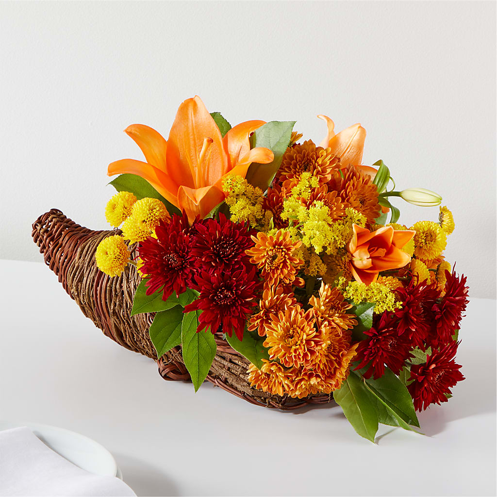 Bouquet of Blessings Cornucopia – FONSECA'S FLOWERS, San Bernardino CA