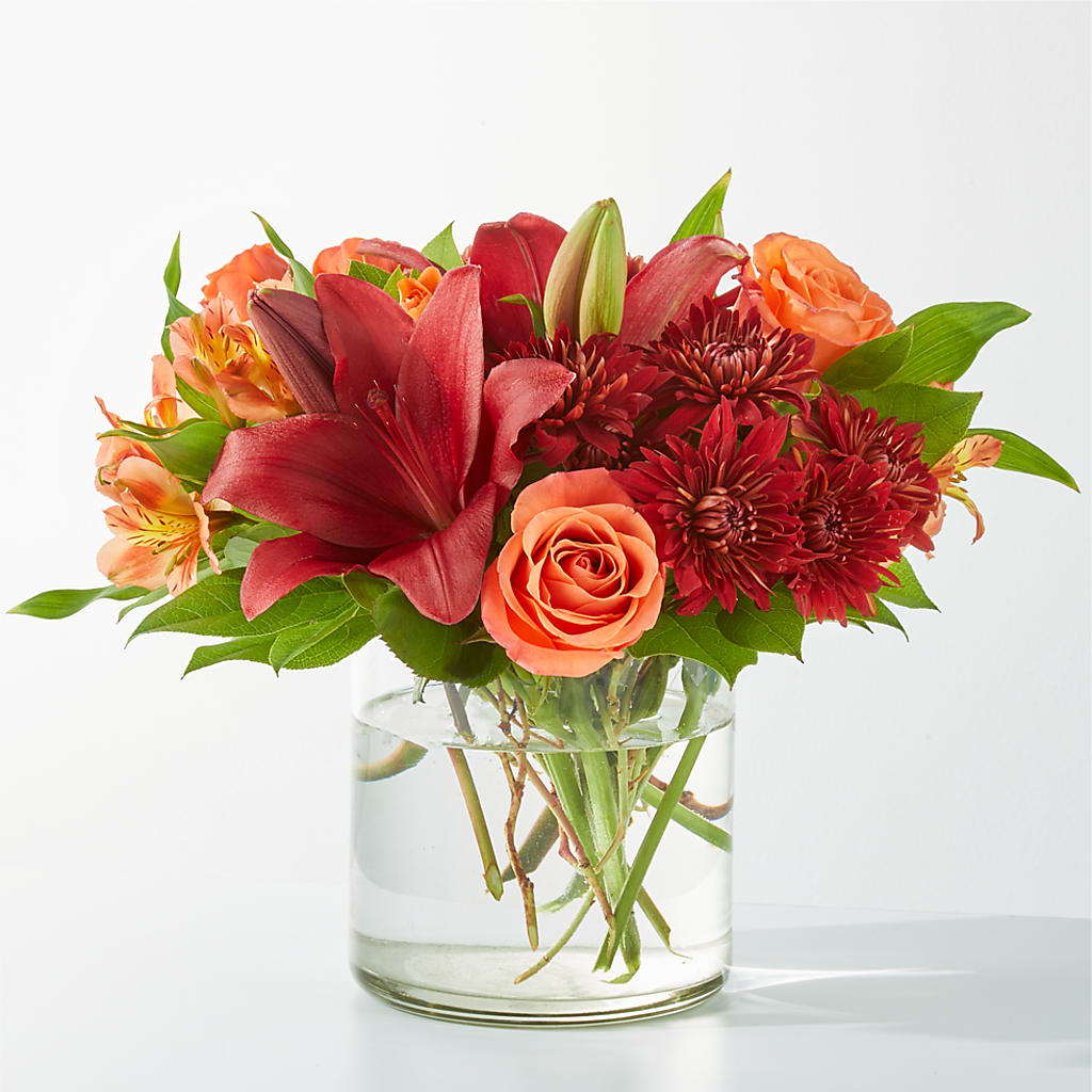 Crimson Leaves Bouquet – FONSECA'S FLOWERS, San Bernardino CA