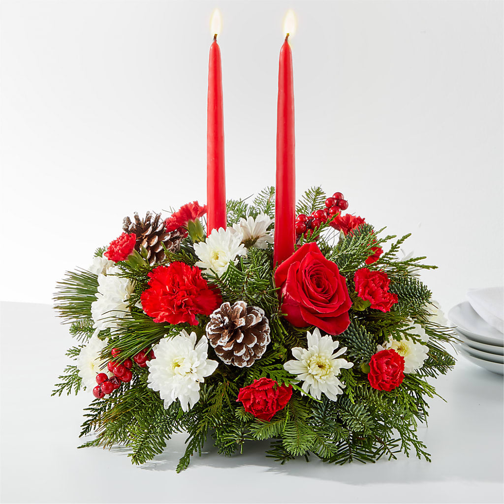 Holiday Soiree Centerpiece – FONSECA'S FLOWERS, San Bernardino CA