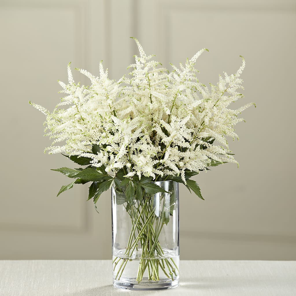 White Astilbe Bouquet – FONSECA'S FLOWERS, San Bernardino CA