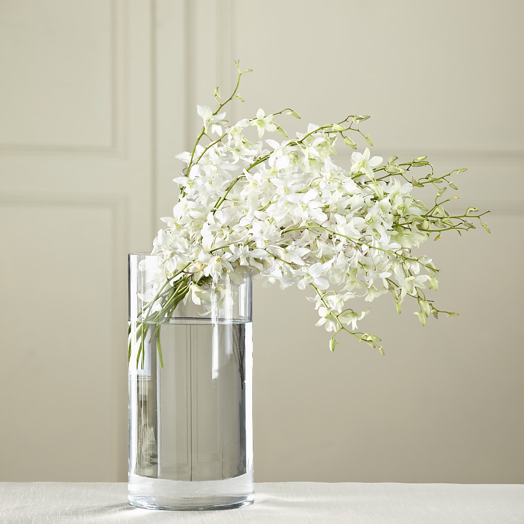 White Dendrobium Bouquet – FONSECA'S FLOWERS, San Bernardino CA