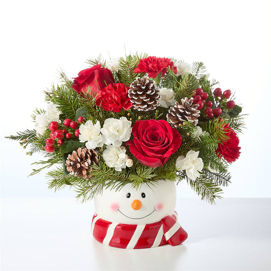 Jolly Snowman Bouquet – FONSECA'S FLOWERS, San Bernardino CA