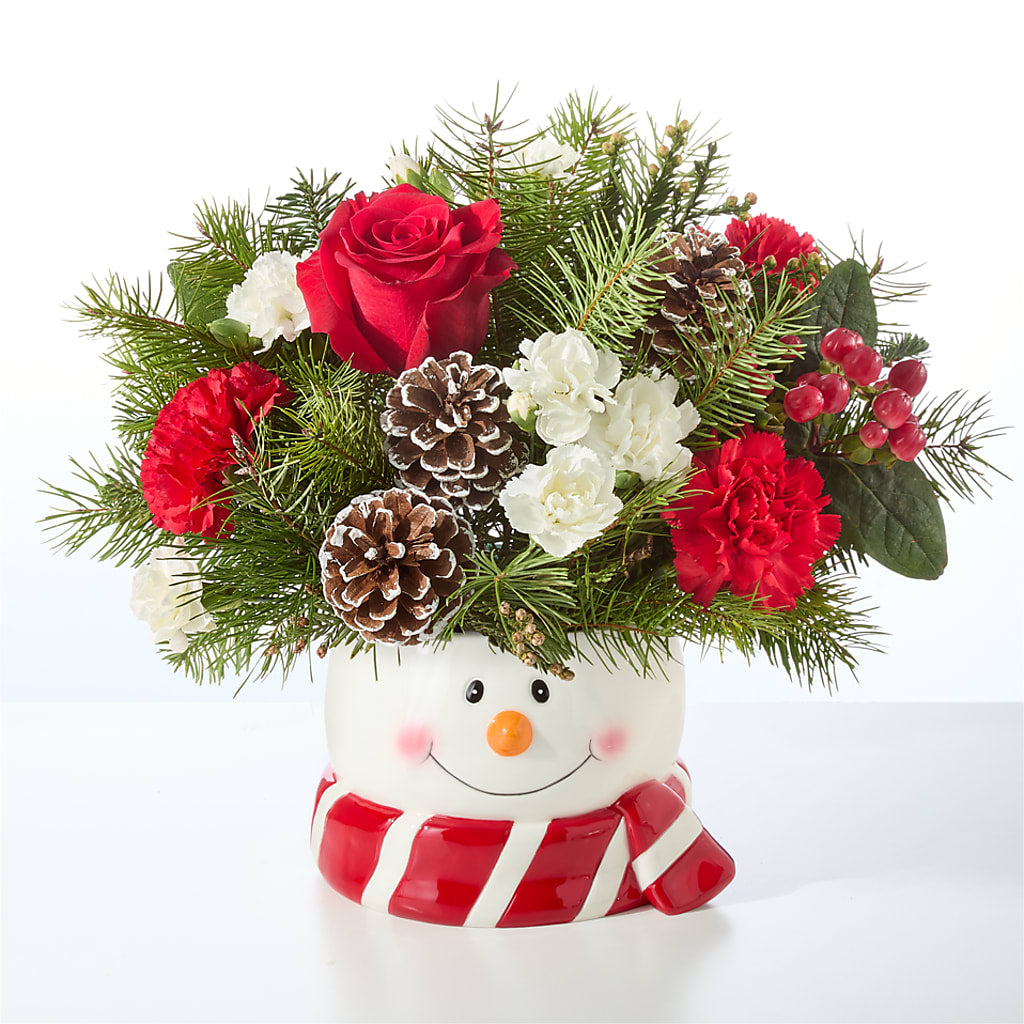 Jolly Snowman Bouquet – FONSECA'S FLOWERS, San Bernardino CA