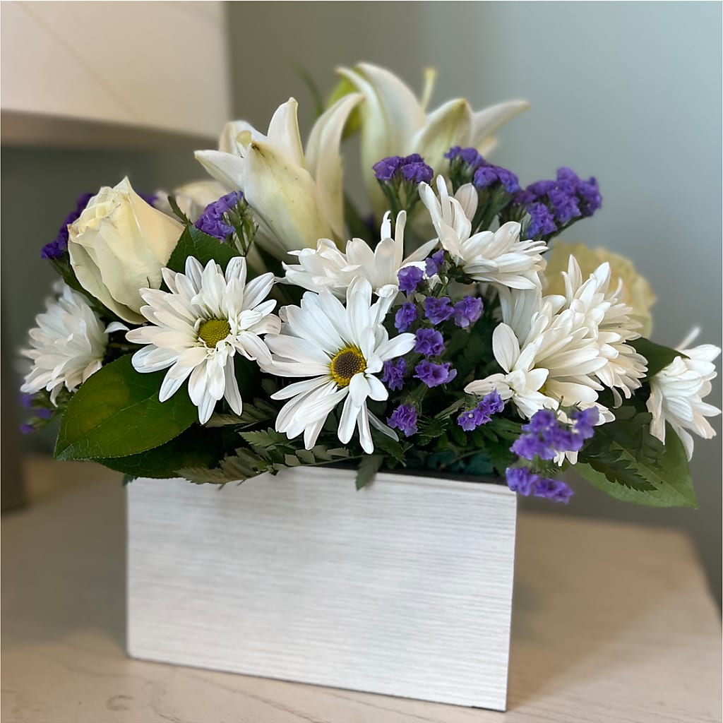 Beyond Blue Box Bouquet – FONSECA'S FLOWERS, San Bernardino CA
