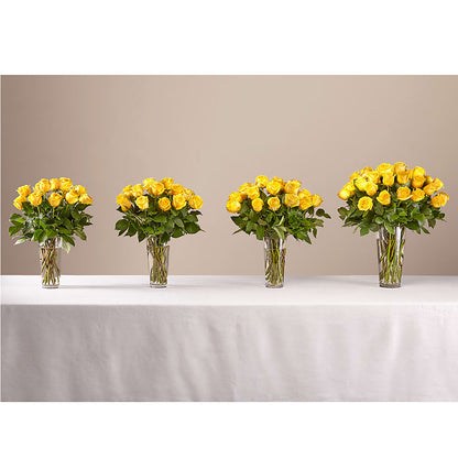 Long Stem Yellow Rose Bouquet – FONSECA'S FLOWERS, San Bernardino CA