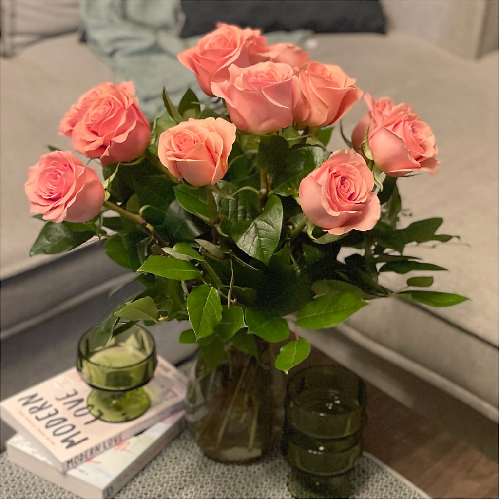 Long Stem Pink Rose Bouquet – FONSECA'S FLOWERS, San Bernardino CA