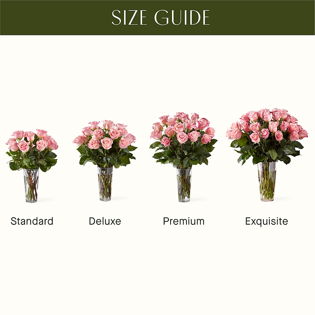 Long Stem Pink Rose Bouquet – FONSECA'S FLOWERS, San Bernardino CA