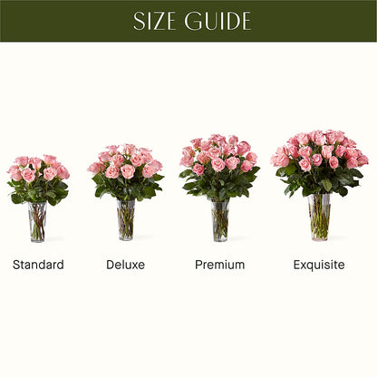 Long Stem Pink Rose Bouquet – FONSECA'S FLOWERS, San Bernardino CA