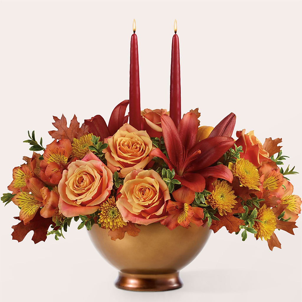 Harvest Table Centerpiece – FONSECA'S FLOWERS, San Bernardino CA