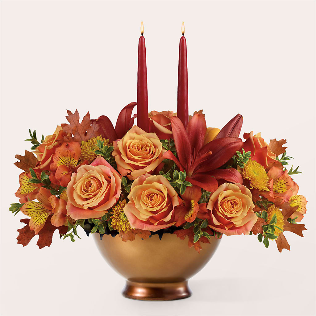 Harvest Table Centerpiece – FONSECA'S FLOWERS, San Bernardino CA