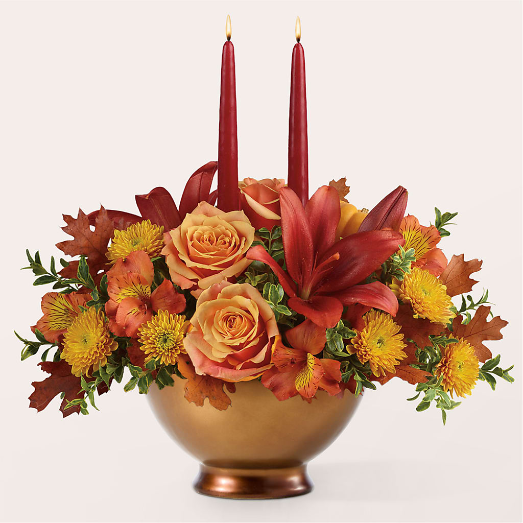 Harvest Table Centerpiece – FONSECA'S FLOWERS, San Bernardino CA