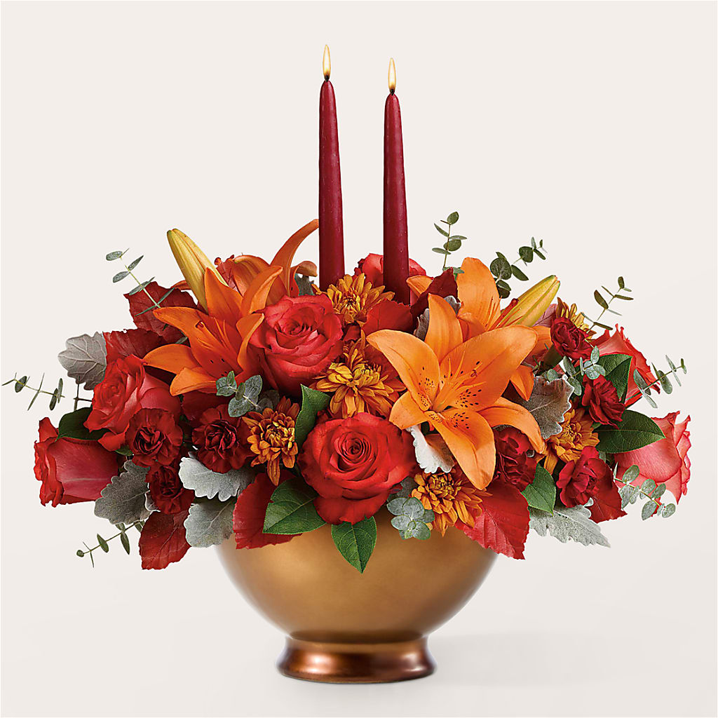 Fruits of Fall Centerpiece – FONSECA'S FLOWERS, San Bernardino CA