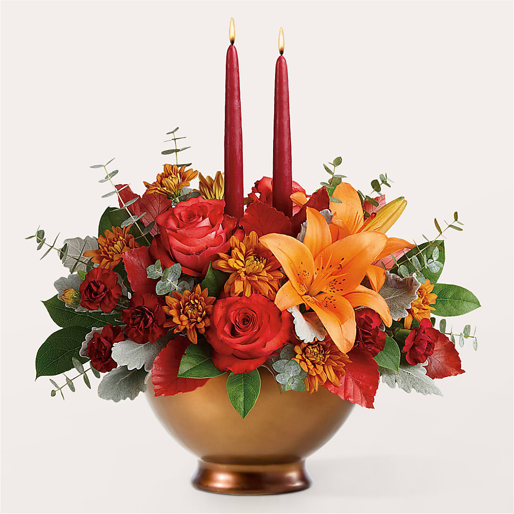 Fruits of Fall Centerpiece – FONSECA'S FLOWERS, San Bernardino CA