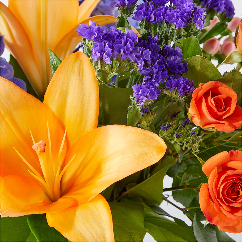 Radiant Citrus Bouquet – FONSECA'S FLOWERS, San Bernardino CA
