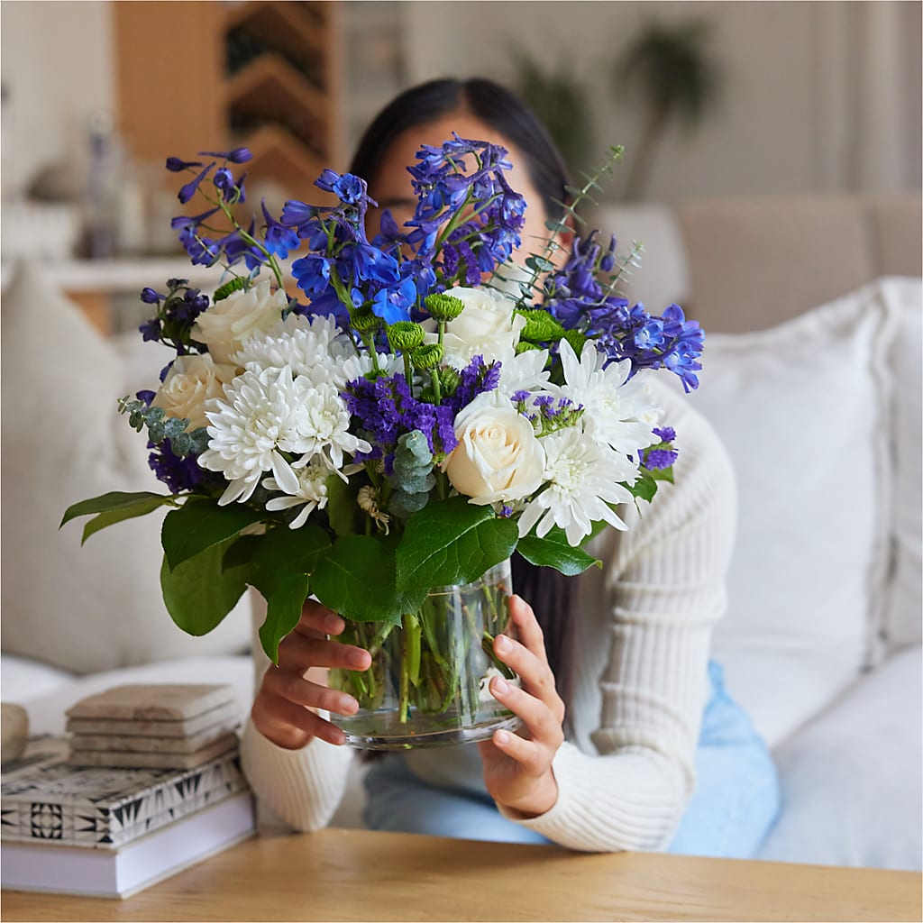 Cerulean Waves Bouquet – FONSECA'S FLOWERS, San Bernardino CA