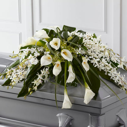 Angel Wings Casket Spray – FONSECA'S FLOWERS, San Bernardino CA
