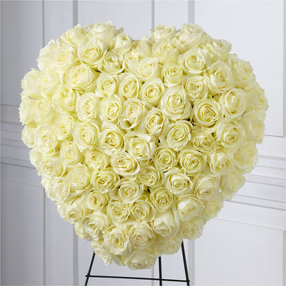 Elegant Remembrance Standing Heart – FONSECA'S FLOWERS, San Bernardino CA