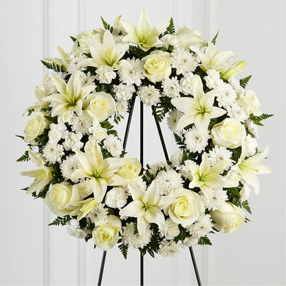 Treasured Tribute Wreath – FONSECA'S FLOWERS, San Bernardino CA