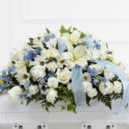 Tender Treasure Casket Spray – FONSECA'S FLOWERS, San Bernardino CA
