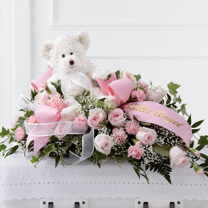 Touch of Sympathy Casket Spray – FONSECA'S FLOWERS, San Bernardino CA