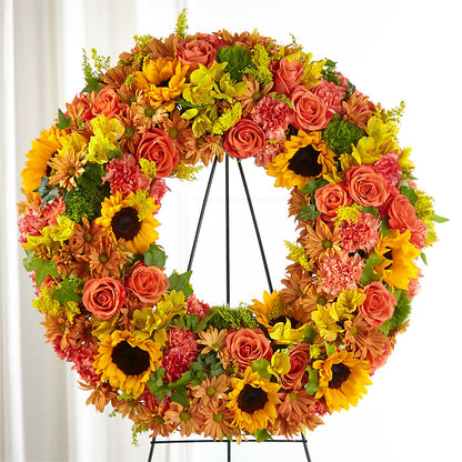 Autumnal Memories Wreath (Standard) – FONSECA'S FLOWERS, San Bernardino CA