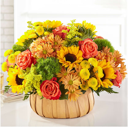 Harvest Sunflower Basket – FONSECA'S FLOWERS, San Bernardino CA