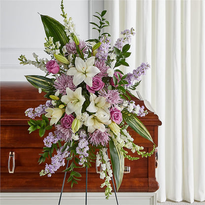 Grateful Hearts Standing Spray – FONSECA'S FLOWERS, San Bernardino CA