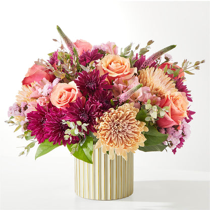 Berry Cobbler Bouquet with Ivory Vase – FONSECA'S FLOWERS, San Bernardino CA