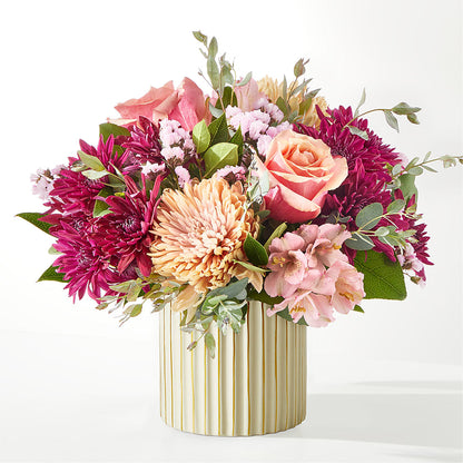 Berry Cobbler Bouquet with Ivory Vase – FONSECA'S FLOWERS, San Bernardino CA