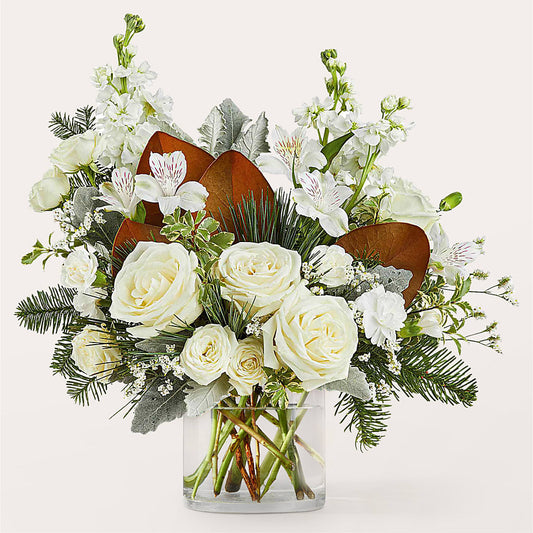 Fresh Snowfall Bouquet – FONSECA'S FLOWERS, San Bernardino CA