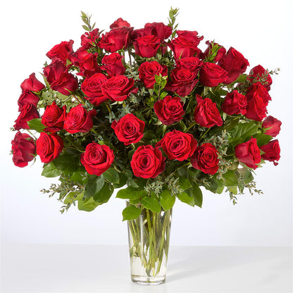 Forever Yours Fifty Stem Red Rose Bouquet – FONSECA'S FLOWERS, San Bernardino CA
