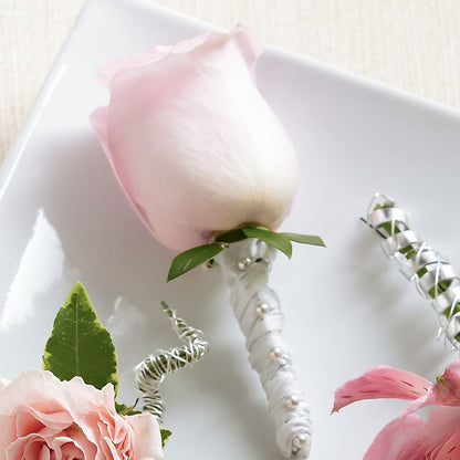 Pink Rose Boutonniere – FONSECA'S FLOWERS, San Bernardino CA